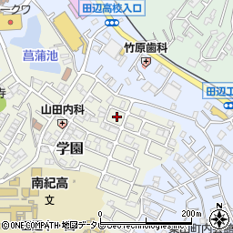 和歌山県田辺市学園17周辺の地図