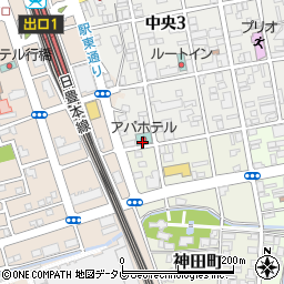 アパホテル福岡行橋駅前周辺の地図