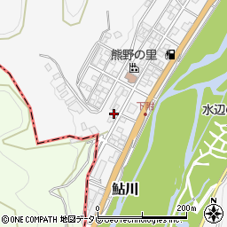 和歌山県田辺市鮎川510周辺の地図
