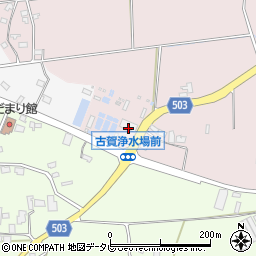 古賀市役所　浄水場周辺の地図