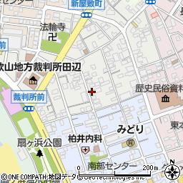 和歌山県田辺市新屋敷町周辺の地図