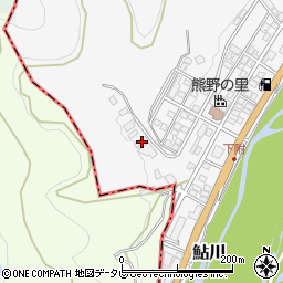 和歌山県田辺市鮎川512周辺の地図