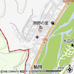 和歌山県田辺市鮎川624周辺の地図
