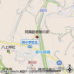 上富田町立　岡高齢者憩の家周辺の地図