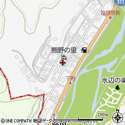 和歌山県田辺市鮎川608周辺の地図
