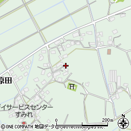 福岡県宮若市原田周辺の地図