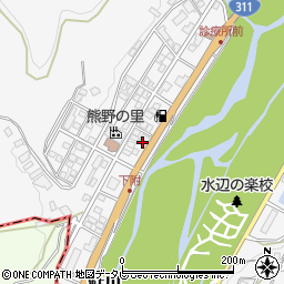 和歌山県田辺市鮎川597周辺の地図