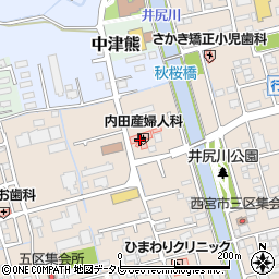 内田産婦人科医院周辺の地図