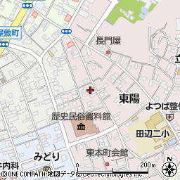 田辺湊郵便局周辺の地図