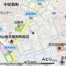 和歌山県田辺市新屋敷町34周辺の地図
