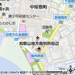 和歌山県田辺市新屋敷町1周辺の地図