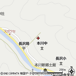高知県吾川郡いの町長沢周辺の地図