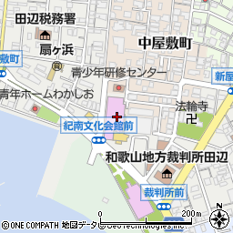 田辺市役所　土地開発公社周辺の地図