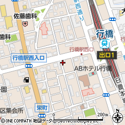 トヨタレンタリース福岡行橋駅前店周辺の地図