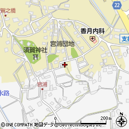 福岡県直方市下境1207-3周辺の地図