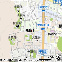 和歌山県新宮市馬町周辺の地図