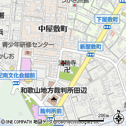 和歌山県田辺市中屋敷町115-2周辺の地図