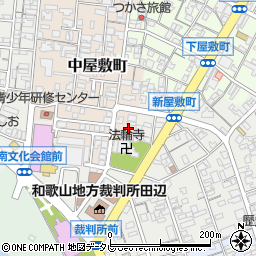 和歌山県田辺市中屋敷町115-5周辺の地図