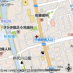 牛角 行橋店周辺の地図