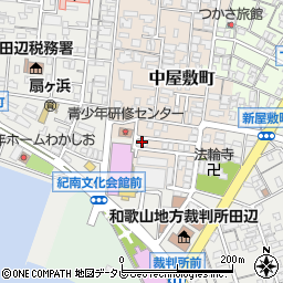 田辺料理学校周辺の地図