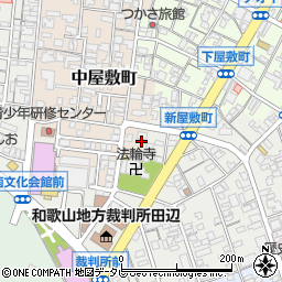 和歌山県田辺市中屋敷町114周辺の地図