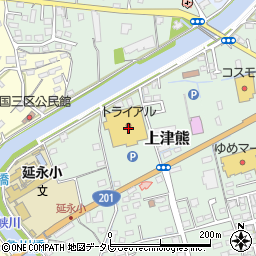 スーパーセンタートライアル行橋上津熊店周辺の地図