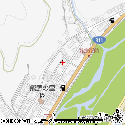 和歌山県田辺市鮎川609周辺の地図