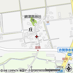 福岡県古賀市庄周辺の地図