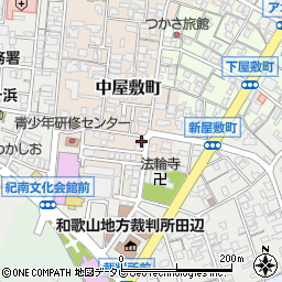 和歌山県田辺市中屋敷町24周辺の地図