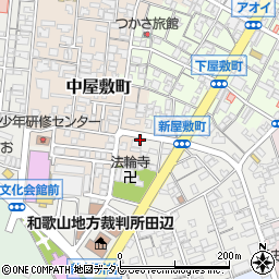 和歌山県田辺市中屋敷町112-13周辺の地図