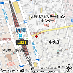 行橋駅東口周辺の地図