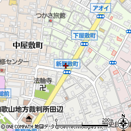 和歌山県田辺市下屋敷町129周辺の地図
