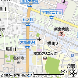 和歌山県新宮市横町周辺の地図