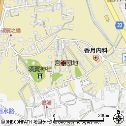 福岡県直方市下境1137-42周辺の地図