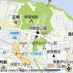 和歌山県新宮市丹鶴周辺の地図
