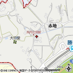 兵丹區公民館周辺の地図