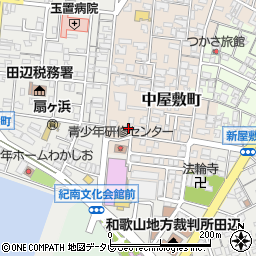 和歌山県田辺市中屋敷町28-3周辺の地図