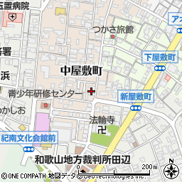 和歌山県田辺市中屋敷町67周辺の地図