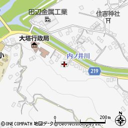 大塔健康プラザ周辺の地図