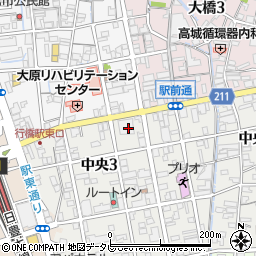 福岡銀行行橋支店周辺の地図