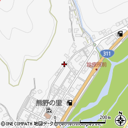 和歌山県田辺市鮎川565周辺の地図