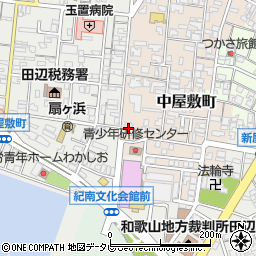 和歌山県田辺市中屋敷町23周辺の地図