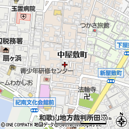 和歌山県田辺市中屋敷町57周辺の地図
