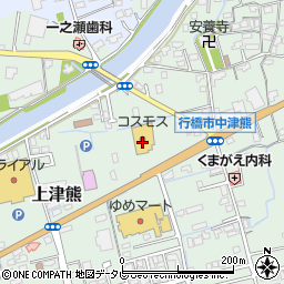 ドラッグストアコスモス中津熊店周辺の地図