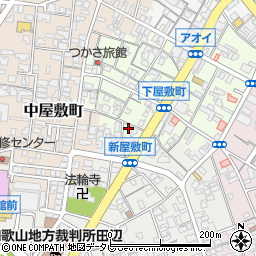 和歌山県田辺市下屋敷町121-2周辺の地図