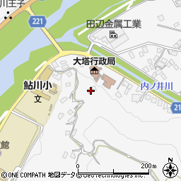 和歌山県田辺市鮎川2684周辺の地図