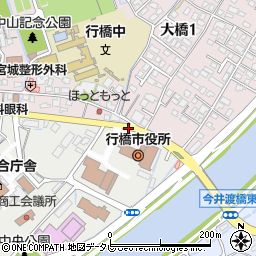 行橋市役所前周辺の地図