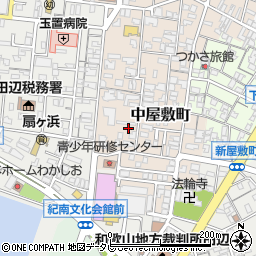 和歌山県田辺市中屋敷町20周辺の地図