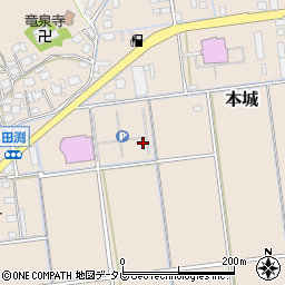 福岡県宮若市本城周辺の地図