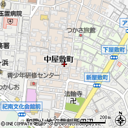 和歌山県田辺市中屋敷町108周辺の地図